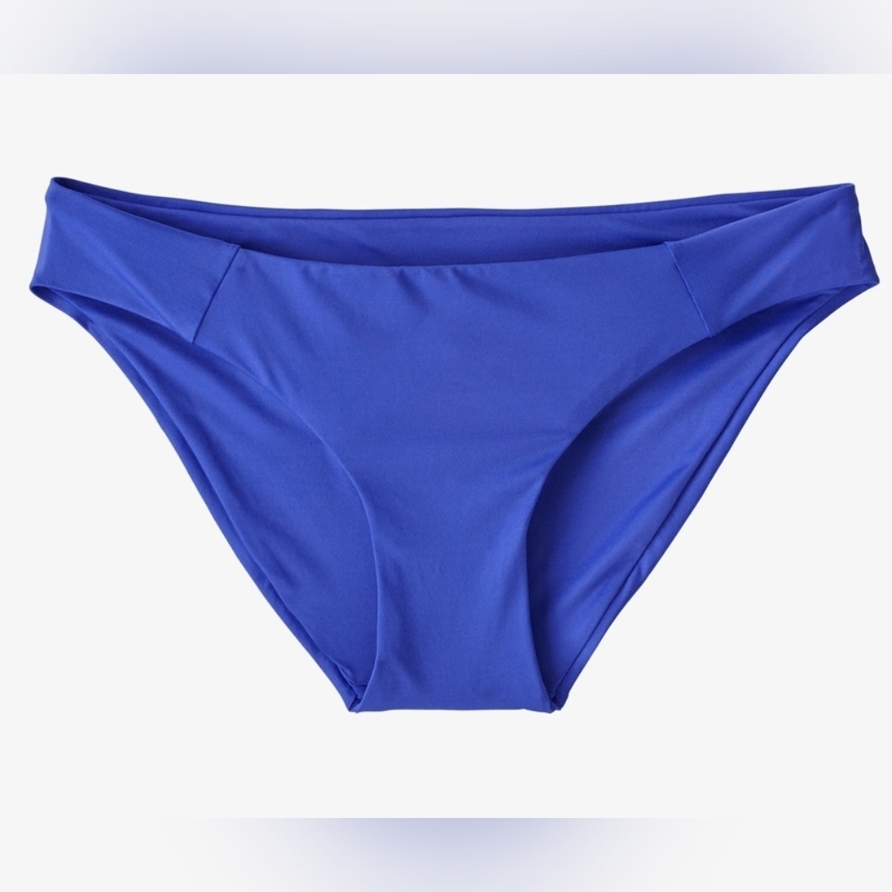 New Patagonia Women’s Sunamee Bikini Bottoms Sz XL Float Blue Swim